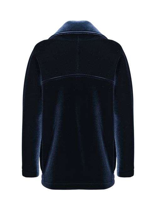 Cappotto Peacoat in velluto accoppiato Alpha studio | AD-4730N2001